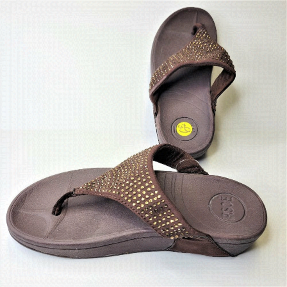 Womens Sandals Size 6 Wedge Heel Arch Support, Summer Sandals Beach Slippers NEW